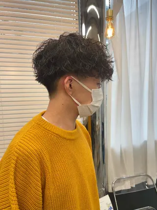ショート パーマ メンズ 早瀬裕之 パーマのヘアスタイル