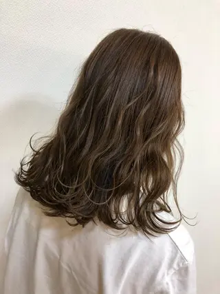 ミディアム カラー ヘアアレンジ ❣️倉敷❣️美髪 カラー能登一成のヘアスタイル