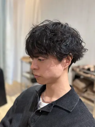 パーマ メンズ メンズカット/センタ ーパート /マミヤのヘアスタイル