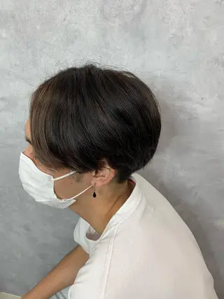 ショート カラー メンズ チバ ヒロトのヘアスタイル