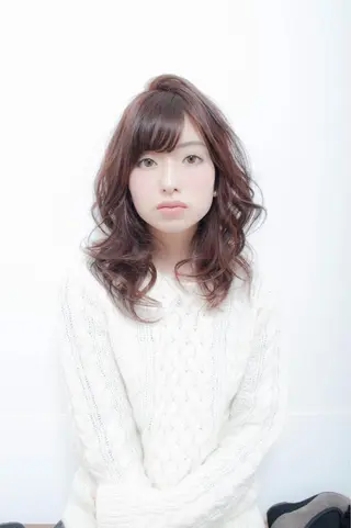 ミディアム カラー ハイトーン×髪質改善 KENTAのヘアスタイル