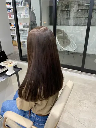 カラー ブリーチなしカラー 🤍　Mihanaのヘアスタイル