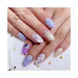 ミディアム ネイル 👑enen style👑のネイルデザイン