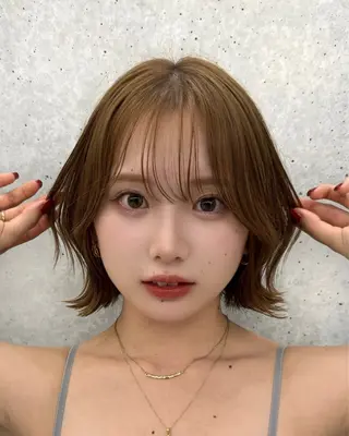 ショート カラー 撮影モデル 様募集中🫧ももかのヘアスタイル