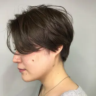 ショート カラー 低ダメージパーマ ケアパーマ/武田明大のヘアスタイル