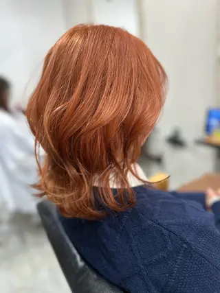 ミディアム カラー 福西晃希 【艶髪・髪質改善】のヘアスタイル