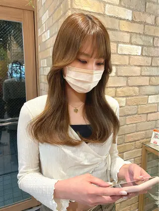 ロング カラー ワンカールで盛れる レイヤー🎀Macoのヘアスタイル