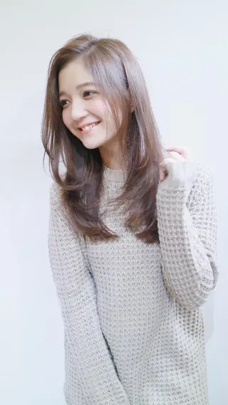 セミロング ロング ひがし　まさし JYUNESU副代表のヘアスタイル