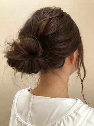 ミディアム ヘアアレンジ IVY villa Suzu.のヘアスタイル