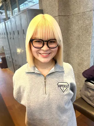 ミディアム カラー 🤍垢抜け♡透明感 カラーmoeka🤍のヘアスタイル