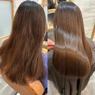 セミロング 美髪形成💎縮毛矯正 顔レイヤー松尾　幸樹のヘアスタイル