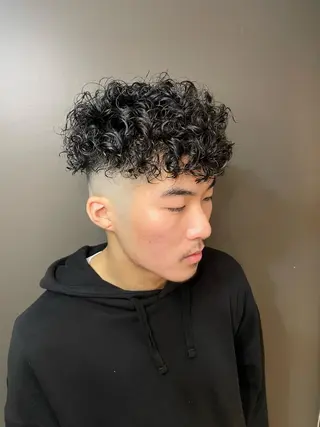 パーマ メンズ 渋谷/フェード/ 國分 翔のヘアスタイル