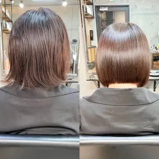 ショート カラー パーマ ショートボブ髪質改善 縮毛矯正のプロ山道潤のヘアスタイル