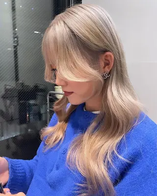 ミディアム カラー 韓国ヘア 店長NEGIのヘアスタイル