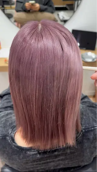 ミディアム 透明感イルミナカラー ／寒色/MOMOKAのヘアスタイル