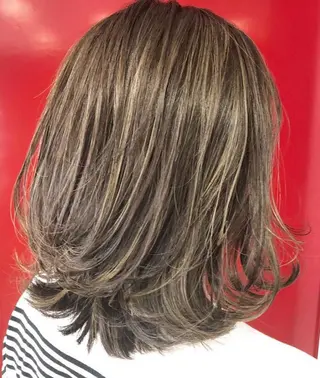 ミディアム 🌟髪質改善カラー✨ スナガネ🌟のヘアスタイル