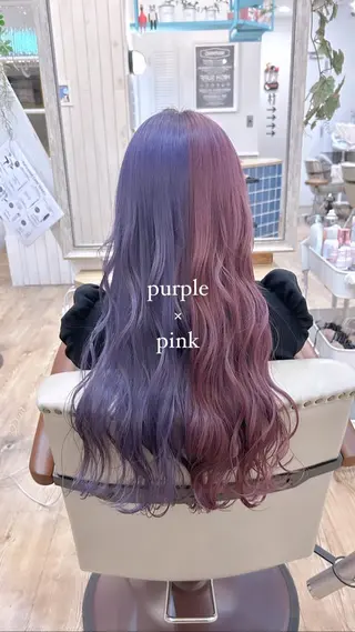 ロング カラー 🦋韓国風レイヤー 🦋AYANE⁎⁺˳のヘアスタイル