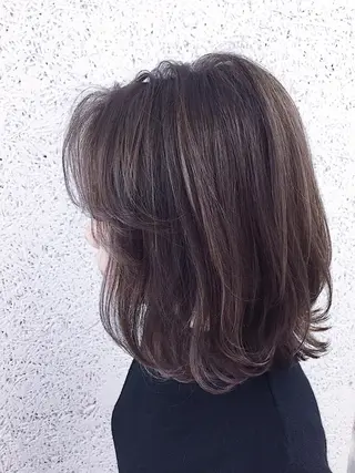 ミディアム カラー パーマ ヘアアレンジ ✨ハイクオリティ✨ 山本香也のヘアスタイル
