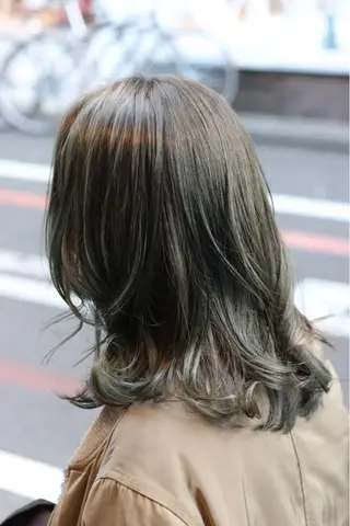 ミディアム カラー ヘアアレンジ 川内 政人のヘアスタイル