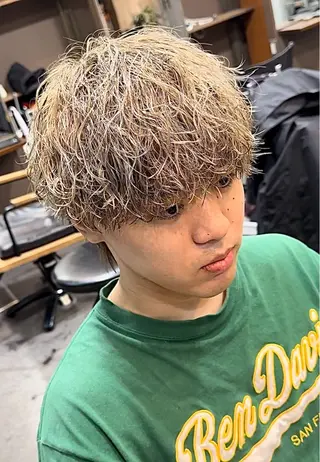 パーマ メンズ 年間2000名担当◎ パーマ職人/仲原佑樹のヘアスタイル