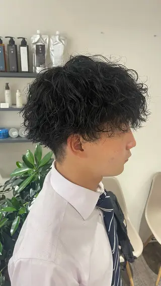 パーマ メンズ 大人男子の メンズパーマのヘアスタイル