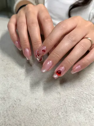 ネイル ネイルルーム チャームのネイルデザイン