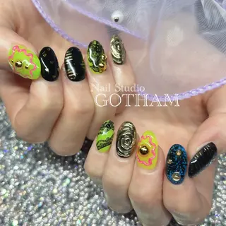 ネイル 高円寺駅からすぐ🌈 ネイルGOTHAMのネイルデザイン