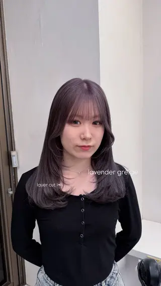 ミディアム カラー Over hair_ misakiのヘアスタイル