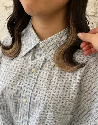 ミディアム 💙🎀モテ髪 ♡Airi🎀💙のヘアスタイル