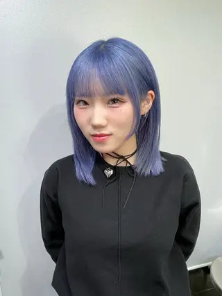 ミディアム カラー 💍ダメージ最小限 ブリーチ/ちさと💍のヘアスタイル