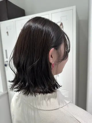 ミディアム カラー Annie 吉田 裕美のヘアスタイル