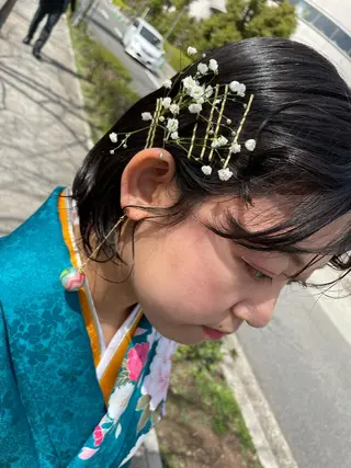 ショート ヘアアレンジ やすだ しおりのエステ・リラクイメージ