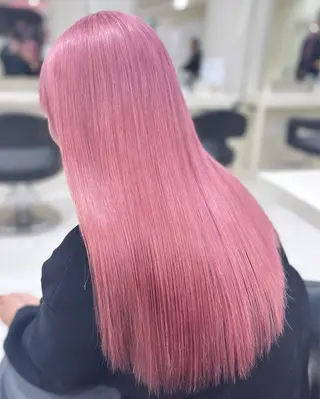 ロング カラー ヘアアレンジ 艶カラー/ハイトーン /レイヤーカットのヘアスタイル