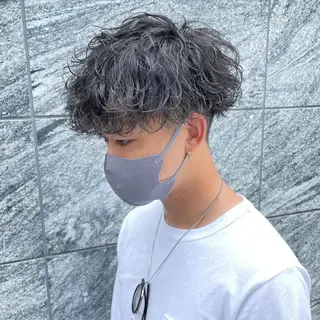 ショート カラー パーマ ヘアアレンジ メンズ キッズ ネイル マツエク・マツパ アイブロウ ✂️メンズカット ひろき✂️のヘアスタイル