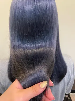 ミディアム カラー Hika.ハイトーン 髪質改善🩵ᩚ🫧のヘアスタイル