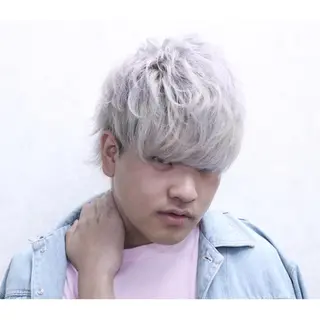 ショート カラー メンズ 【男性専門】岩崎凌 ✂︎楽しい時間を!のヘアスタイル