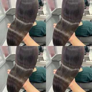 ロング カラー 艶髪×透明感カラー ののかのヘアスタイル