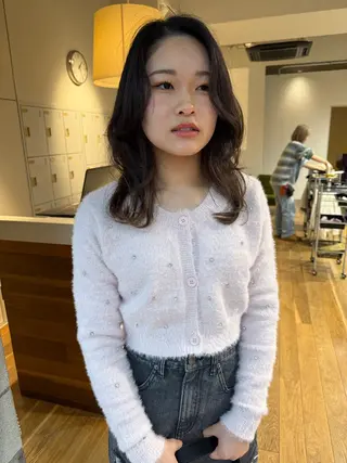 ロング 松本  夏海のヘアスタイル