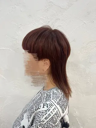 ショート カラー YUZUKI/艶カラ ー/丸みショートのヘアスタイル