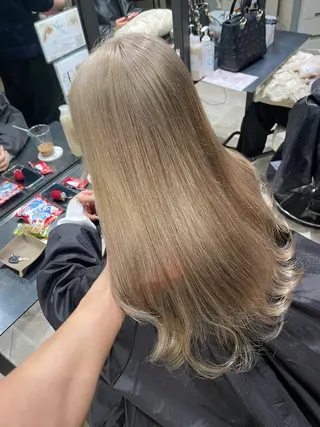 ロング ブリーチ🔥ベージュ /グレー/daikiのヘアスタイル