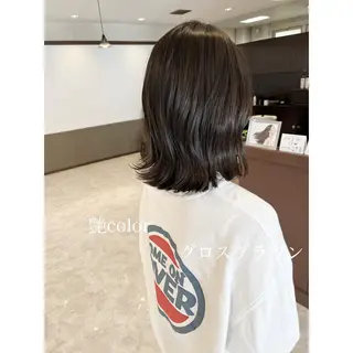 ミディアム カラー 坂井田 浩樹のヘアスタイル