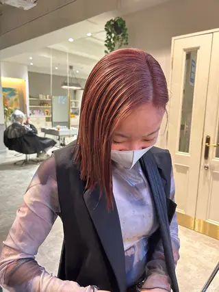 ショート カラー 薄暮 マツイ レンのヘアスタイル