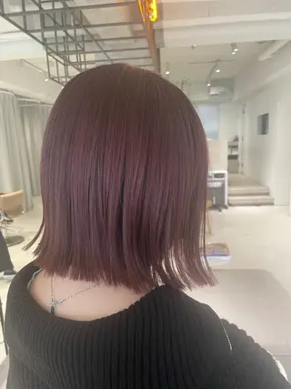 ミディアム カラー Louwe 小島のヘアスタイル