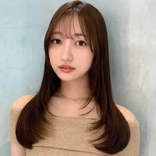 ロング カラー 韓国レイヤー🇰🇷 /縮毛矯正💎/月音のヘアスタイル