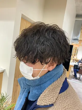 パーマ メンズ メンズブリーチカラー /パーマ ごーた立川のヘアスタイル