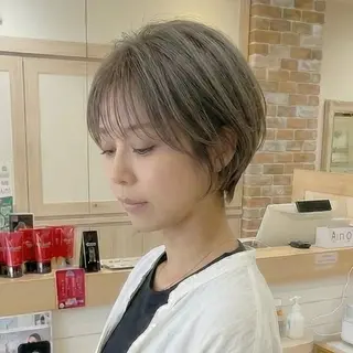 ショート 丸みショートボブ/ タッセルボブ 吉野のヘアスタイル