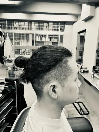 セミロング パーマ メンズ 池袋メンズパーマ フェード純平のヘアスタイル