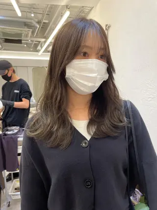 セミロング カラー ヘアアレンジ 怪我のため6月末 復帰予定田中瑞希🍃のヘアスタイル
