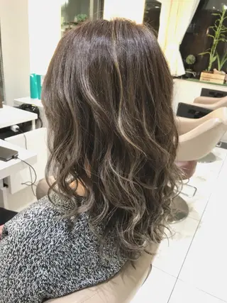 ミディアム カラー 山崎俊輔/髪質改善 /バレイヤージュのヘアスタイル