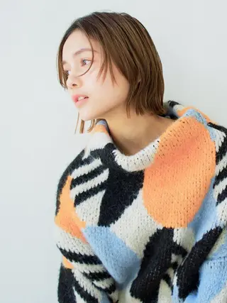 ショート デザインカラー茅ヶ崎 オオタ カズキのヘアスタイル